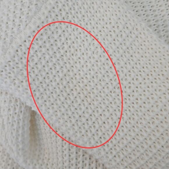 Marine Layer Catalina Knit Cardigan in Ivory Milk | Women's Small | MINOR FLAWS - Picture 9 of 16